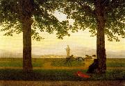 Caspar David Friedrich Taras ogrodowy France oil painting artist